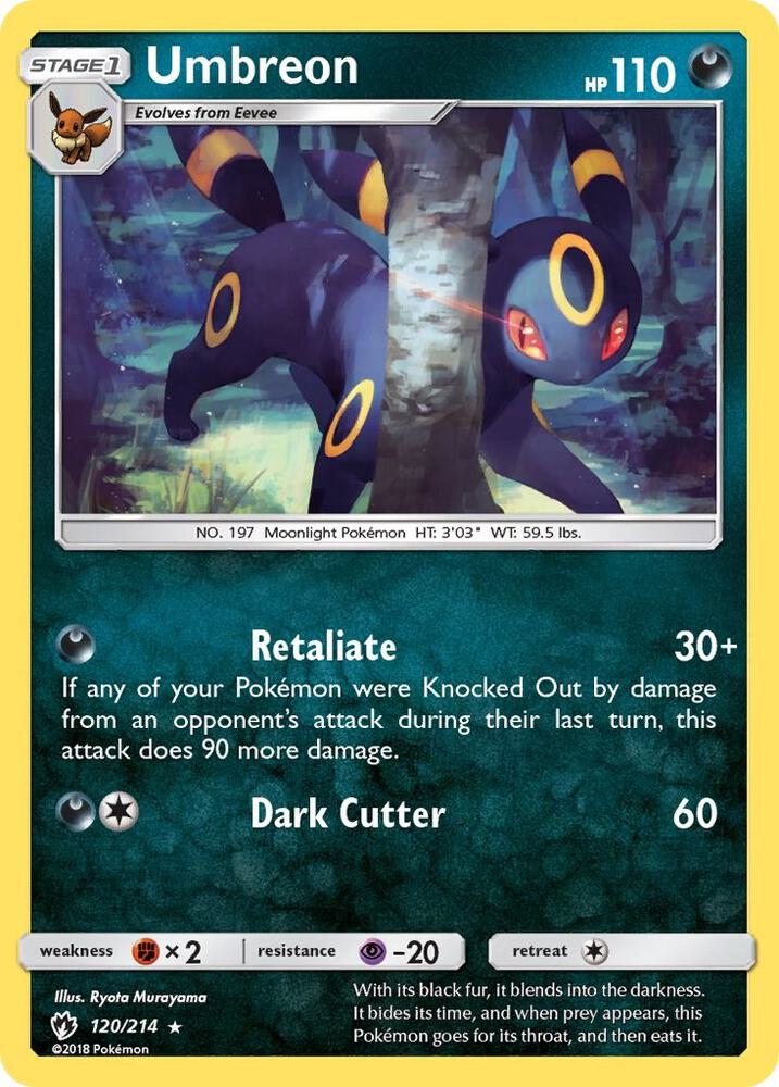 Pokemon Umbreon 120/214 Lost Thunder