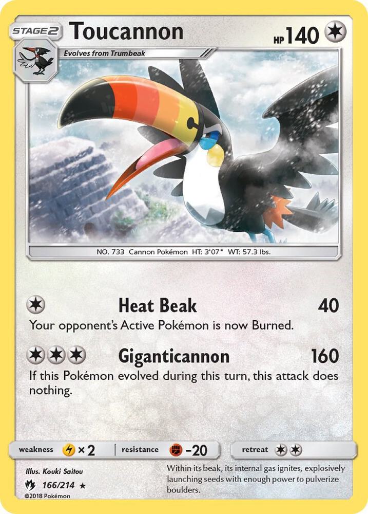 Pokemon Toucannon 166/214 Lost Thunder