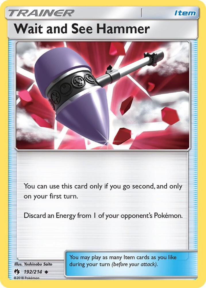 Pokemon Wait and See Hammer 192/214 Lost Thunder