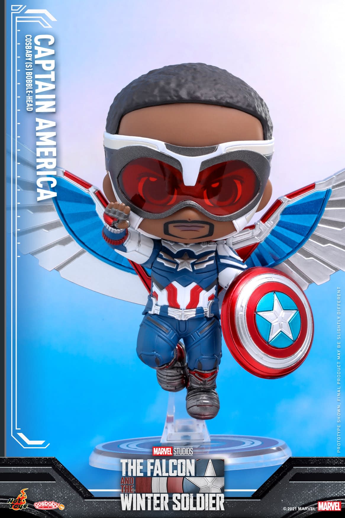 Hot Toys Marvel The Falcon and The Winter Soldier Captain America Cosbaby Bobble-Head