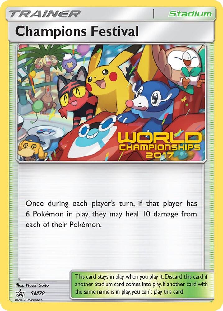 Pokemon Champions Festival SM78 SM Black Star Promos