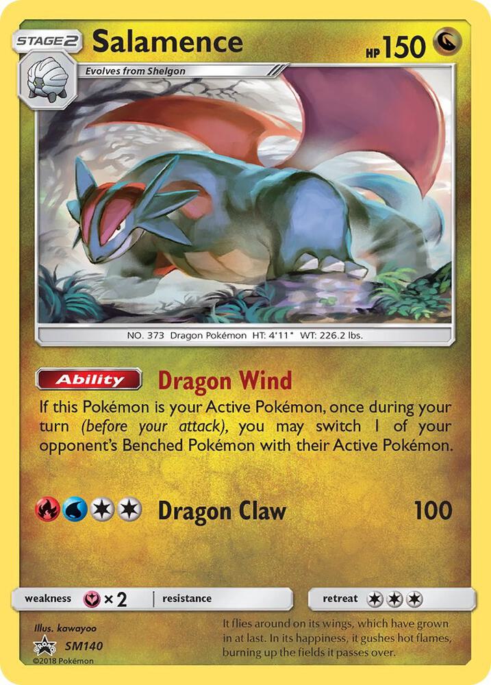 Pokemon Salamence SM140 SM Black Star Promos