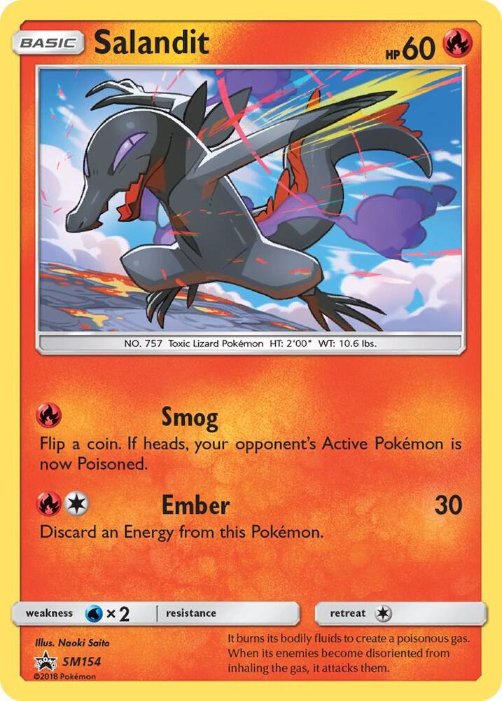 Pokemon Salandit SM154 SM Black Star Promos