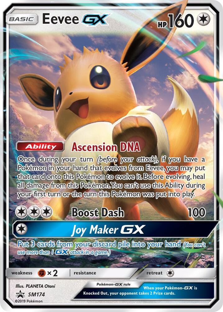 Pokemon Eevee GX SM174 SM Black Star Promos