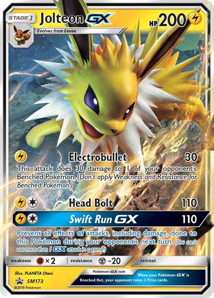 Pokemon Jolteon GX SM173 SM Black Star Promos