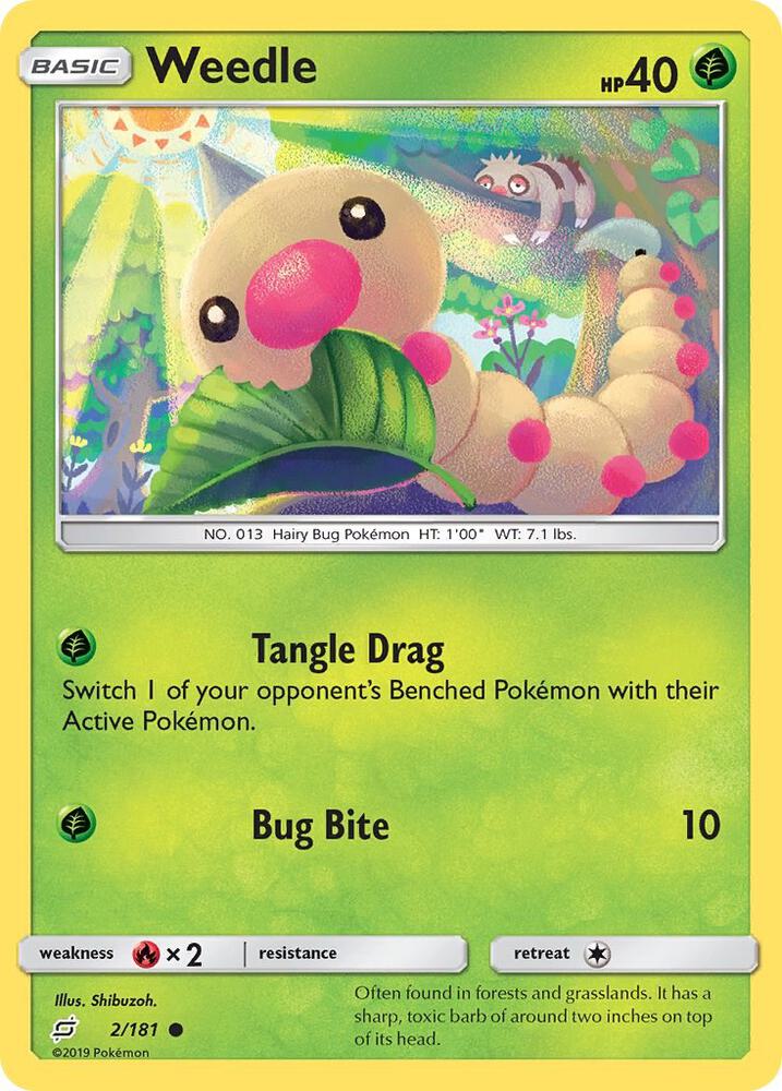 Pokemon Weedle 2/181 Team Up
