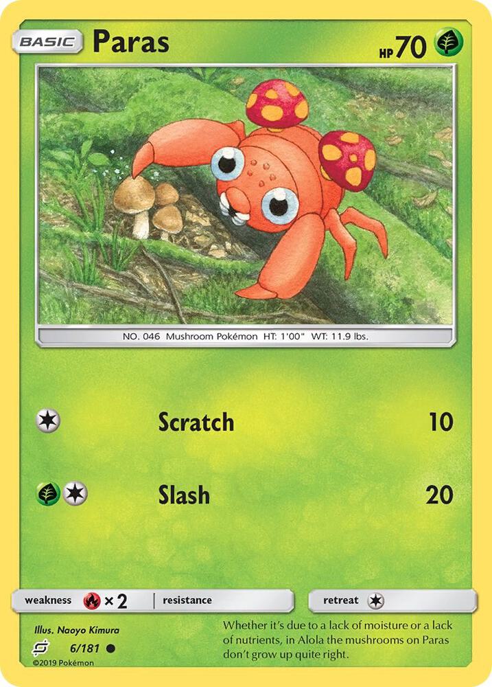 Pokemon Paras 6/181 Team Up
