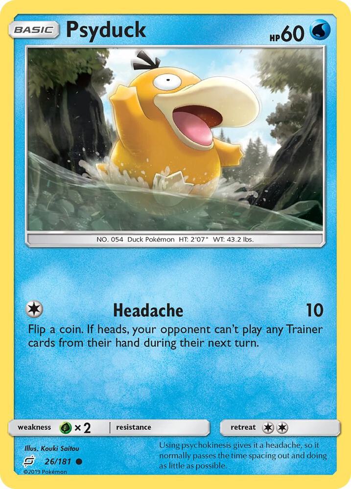 Pokemon Psyduck 26/181 Team Up