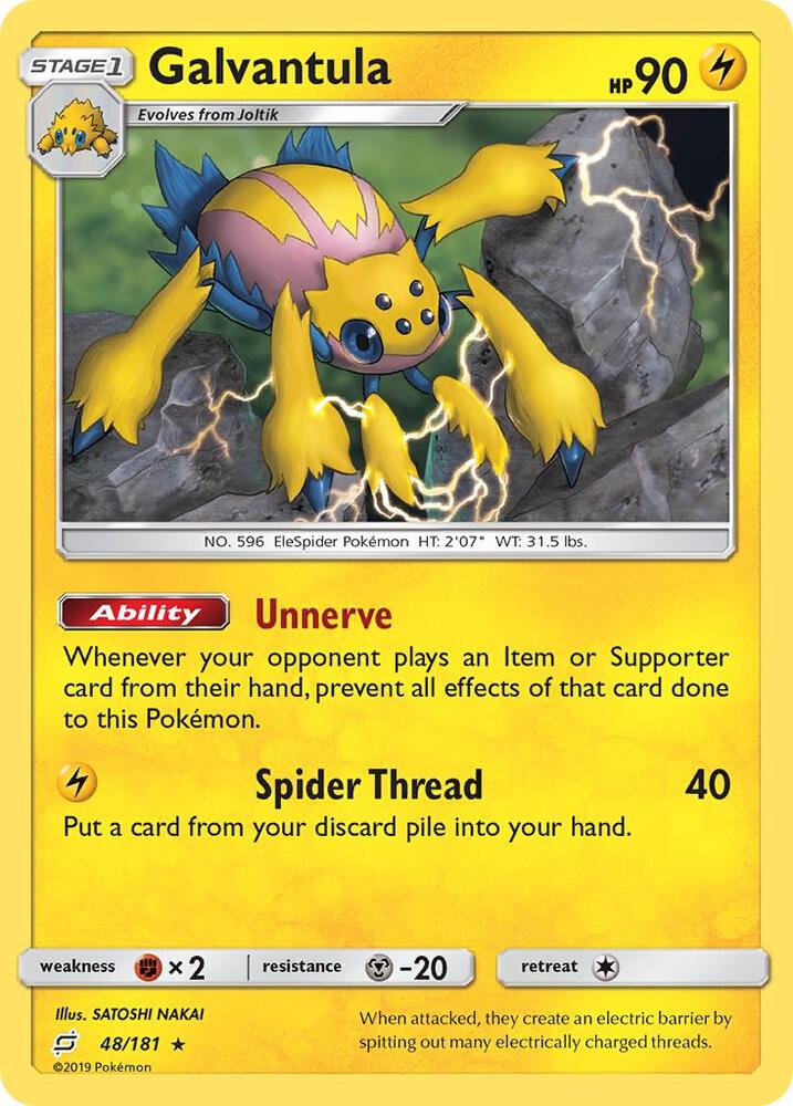 Pokemon Galvantula 48/181 Team Up