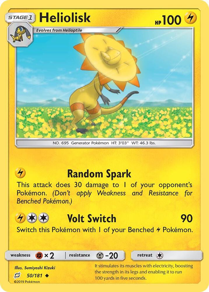 Pokemon Heliolisk 50/181 Team Up