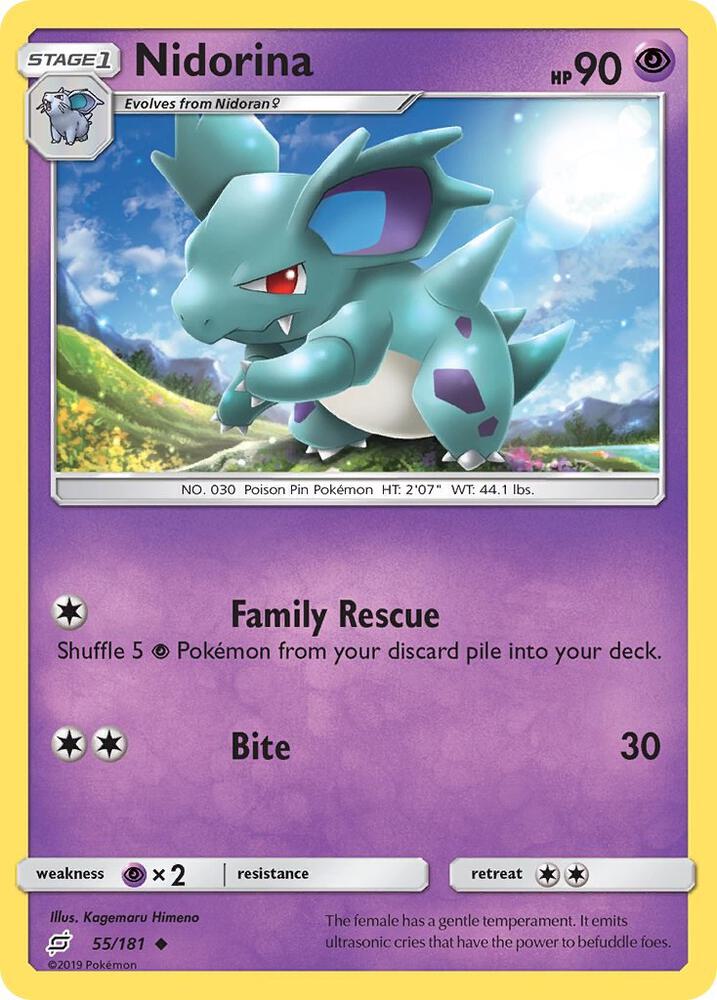Pokemon Nidorina 55/181 Team Up
