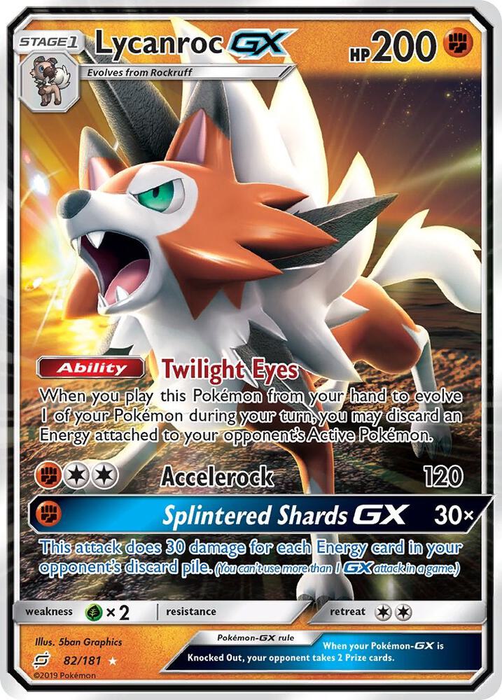 Pokemon Lycanroc GX 82/181 Team Up