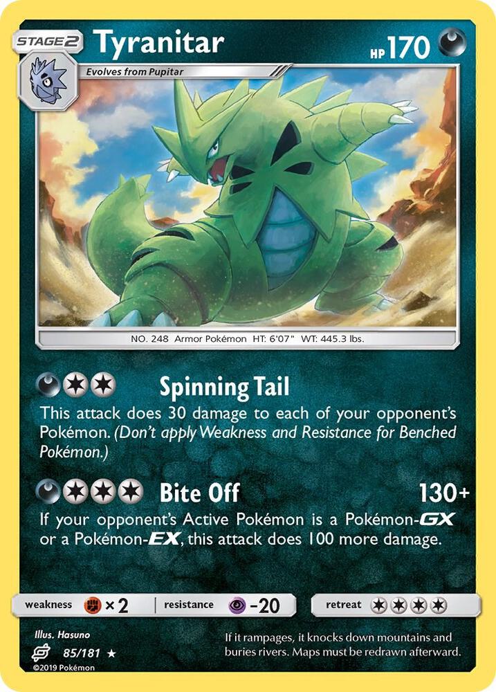 Pokemon Tyranitar 85/181 Team Up