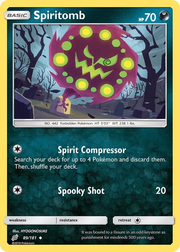 Pokemon Spiritomb 89/181 Team Up