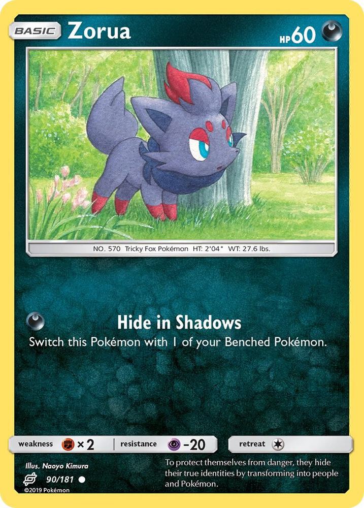 Pokemon Zorua 90/181 Team Up