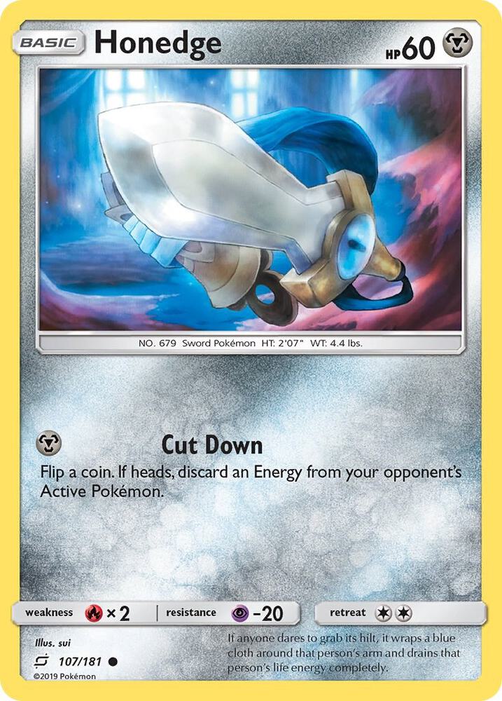 Pokemon Honedge 107/181 Team Up