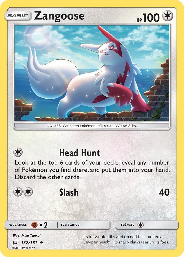 Pokemon Zangoose 132/181 Team Up