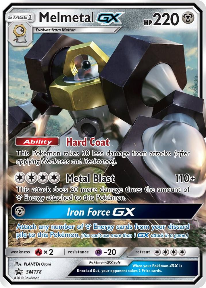 Pokemon Melmetal GX SM178 SM Black Star Promos