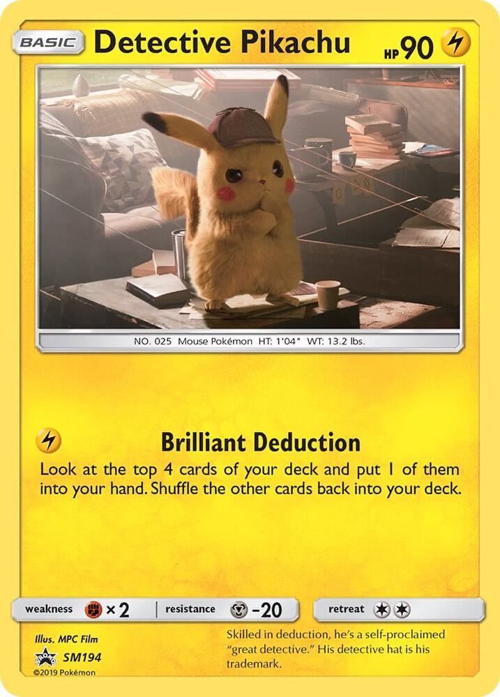 Pokemon Detective Pikachu SM194 SM Black Star Promos