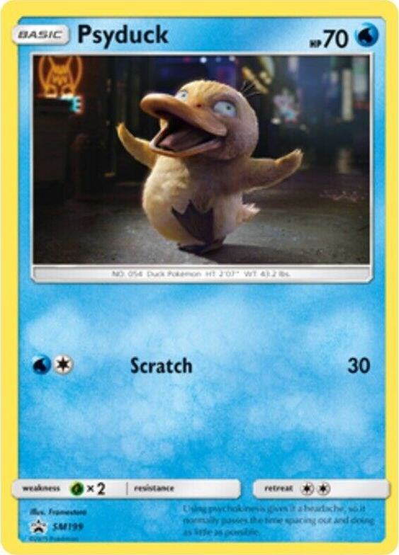 Pokemon Psyduck SM199 SM Black Star Promos