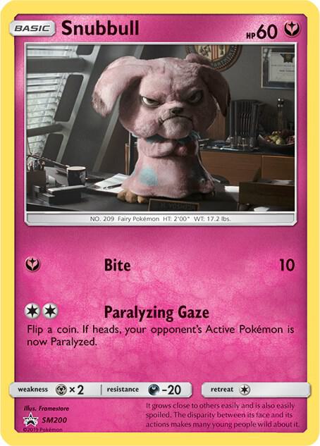 Pokemon Snubbull SM200 SM Black Star Promos