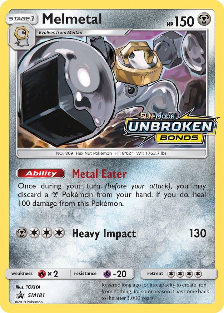 Pokemon Melmetal SM181 SM Black Star Promos