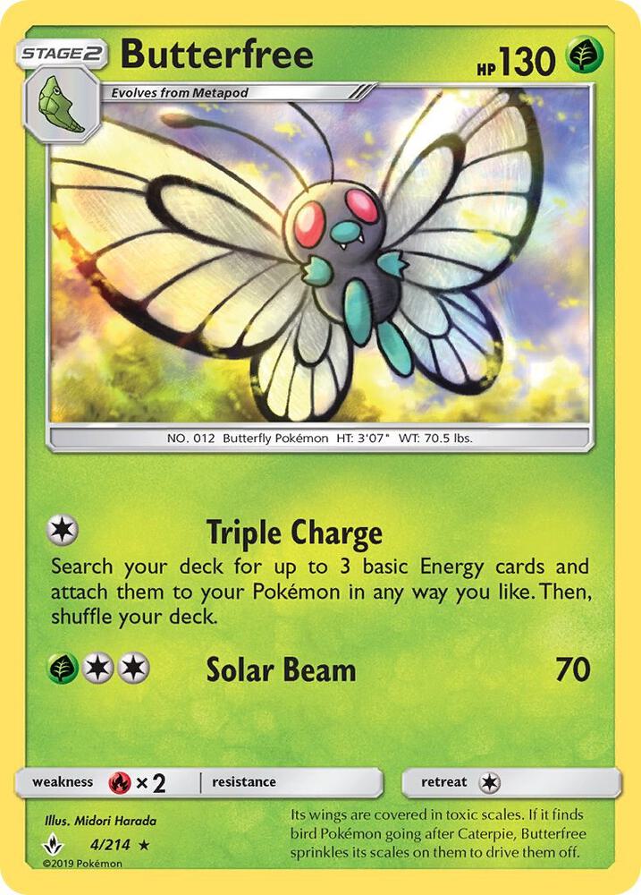 Pokemon Butterfree 4/214 Unbroken Bonds