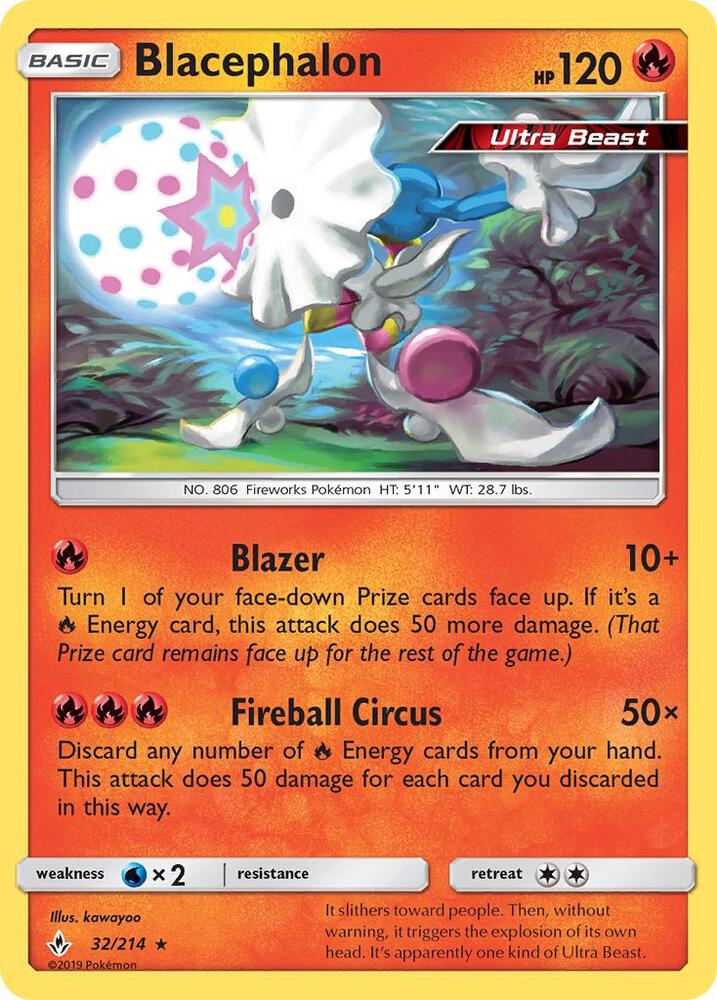 Pokemon Blacephalon 32/214 Unbroken Bonds
