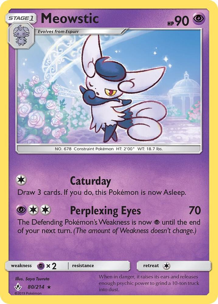 Pokemon Meowstic 80/214 Unbroken Bonds