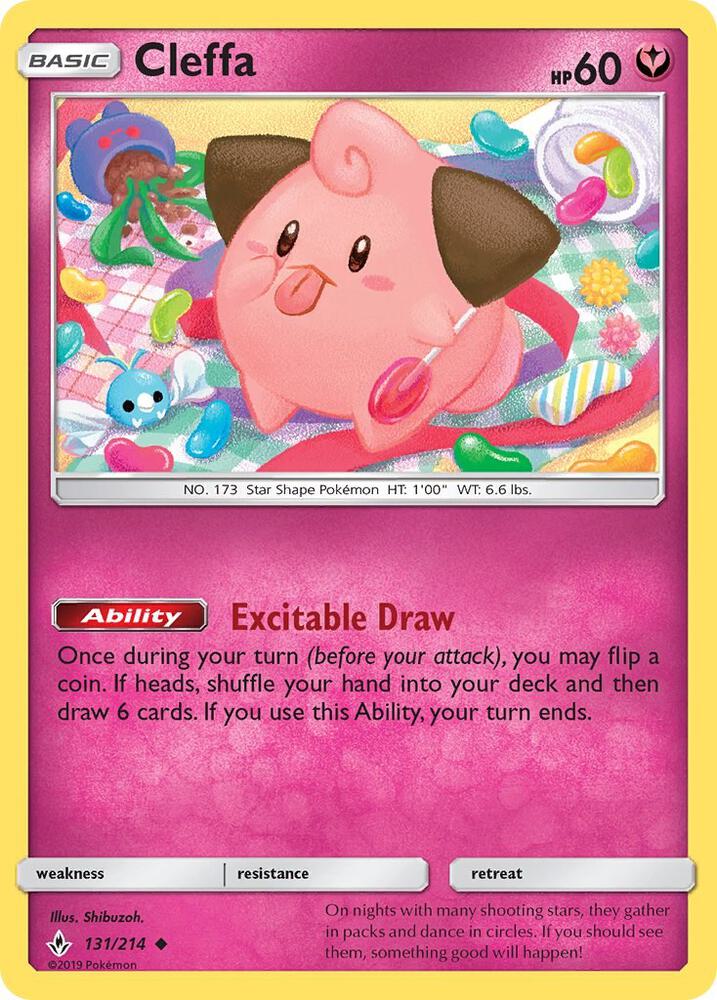 Pokemon Cleffa 131/214 Unbroken Bonds