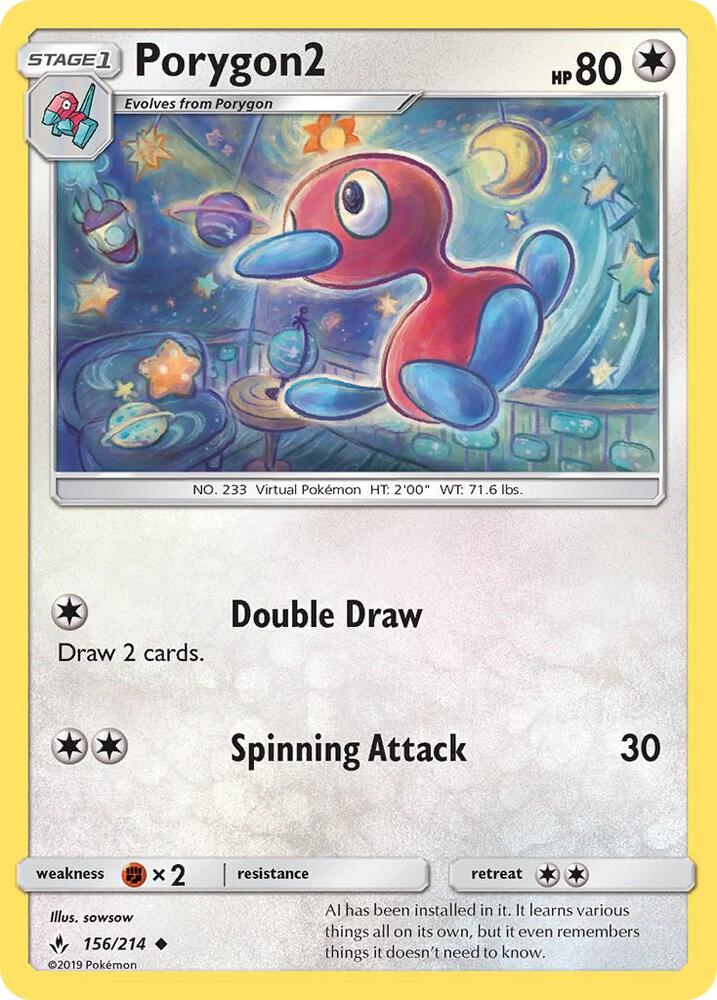 Pokemon Porygon2 156/214 Unbroken Bonds