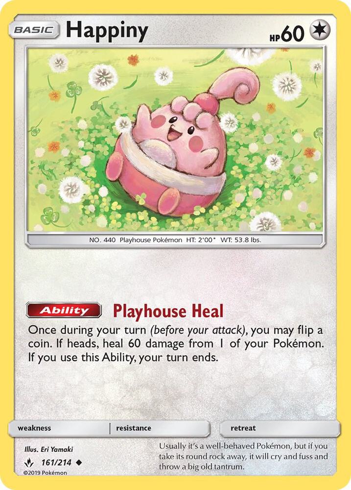 Pokemon Happiny 161/214 Unbroken Bonds