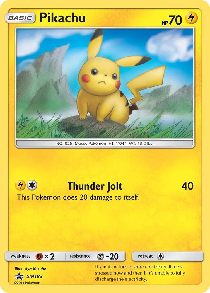 Pokemon Pikachu SM183 SM Black Star Promos