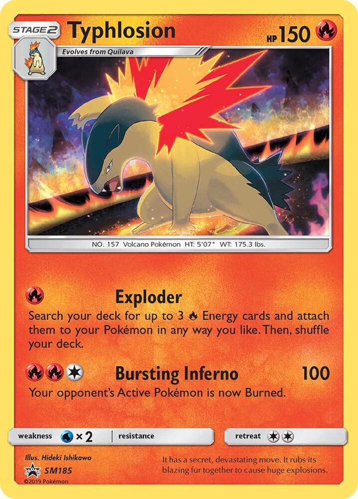 Pokemon Typhlosion SM185 SM Black Star Promos