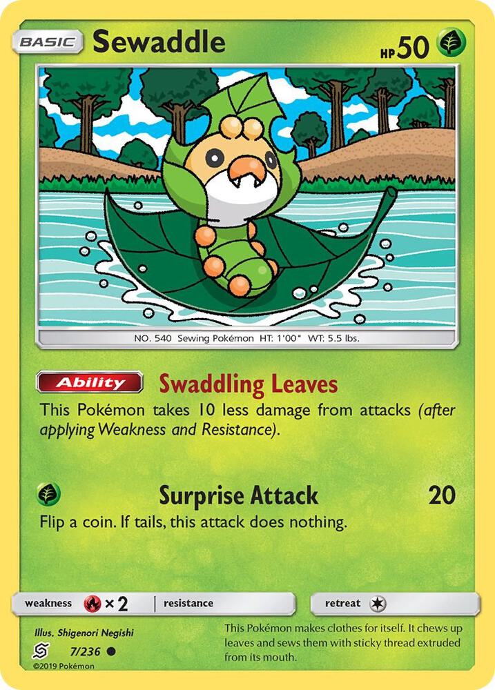 Pokemon Sewaddle 7/236 Unified Minds
