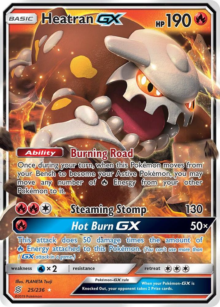Pokemon Heatran GX 25/236 Unified Minds