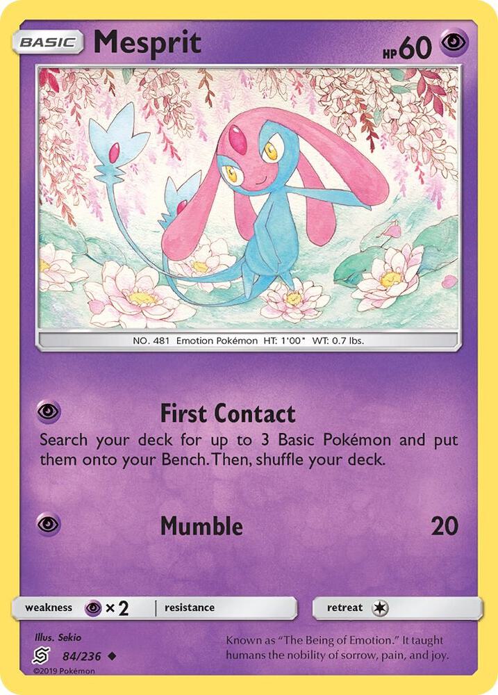 Pokemon Mesprit 84/236 Unified Minds
