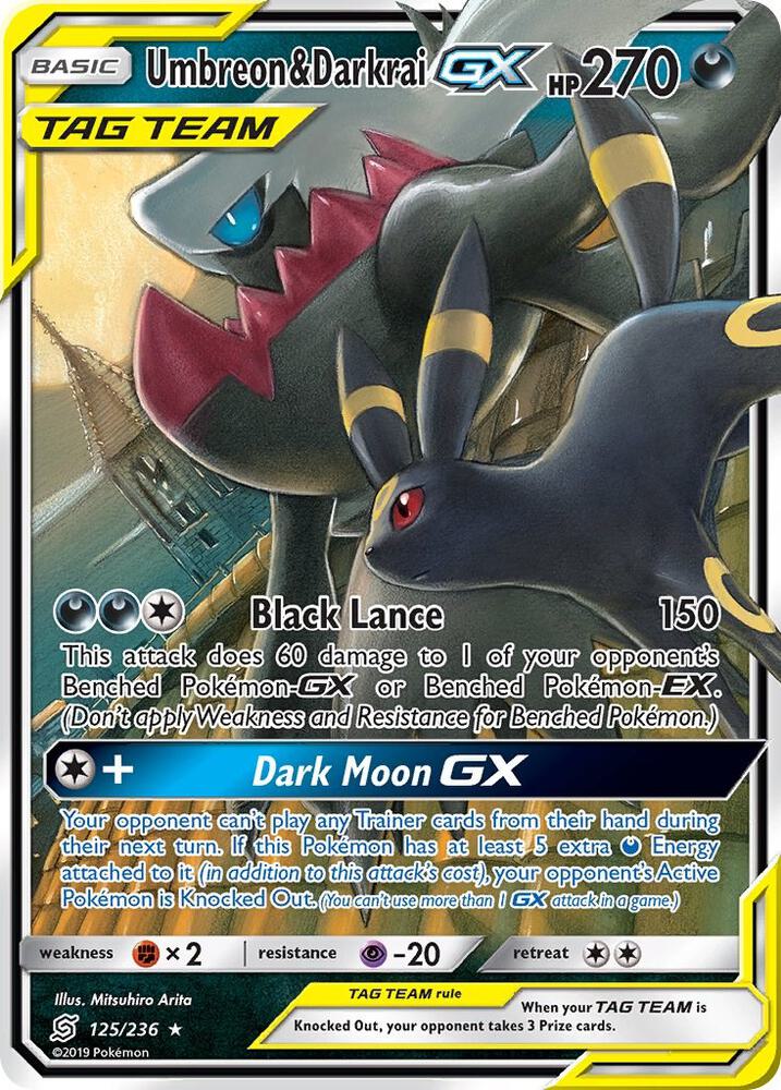 Pokemon Umbreon & Darkrai GX 125/236 Unified Minds