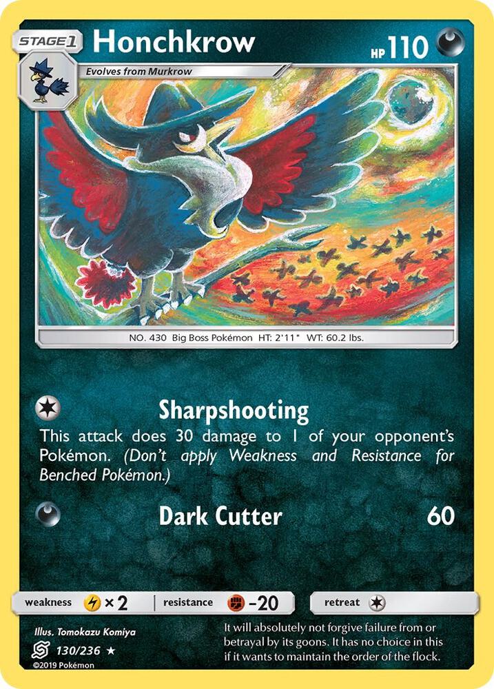 Pokemon Honchkrow 130/236 Unified Minds
