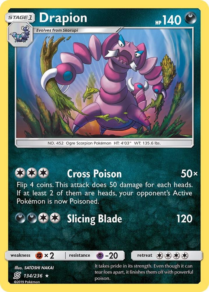 Pokemon Drapion 134/236 Unified Minds