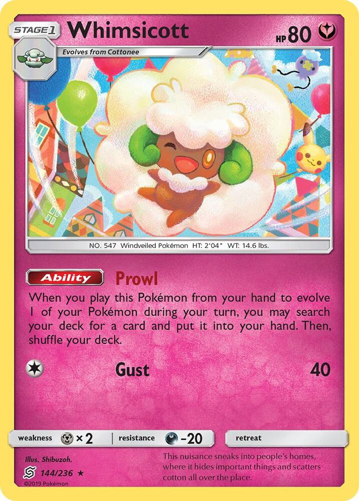 Pokemon Whimsicott 144/236 Unified Minds