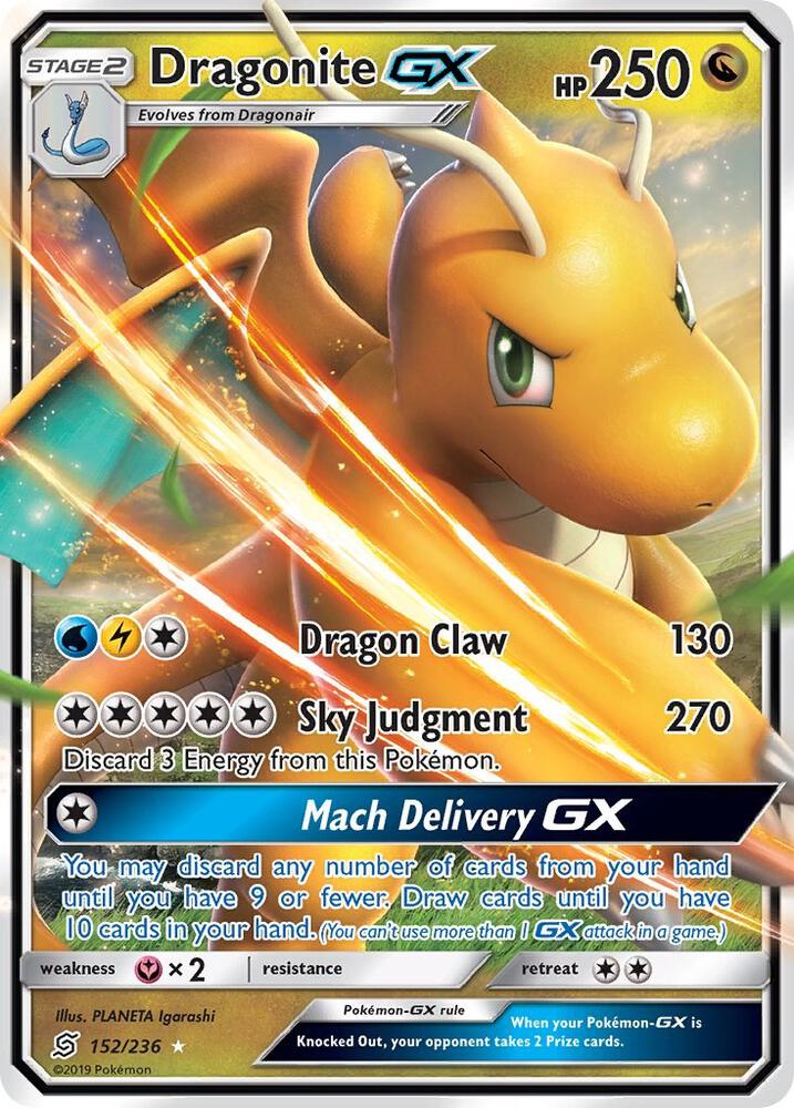Pokemon Dragonite GX 152/236 Unified Minds