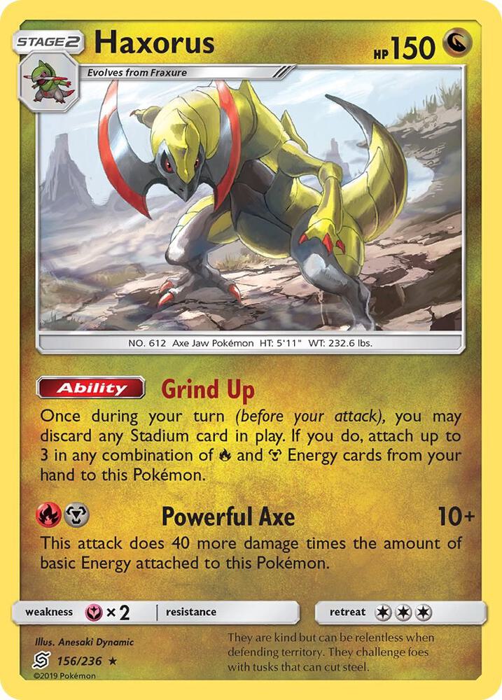 Pokemon Haxorus 156/236 Unified Minds