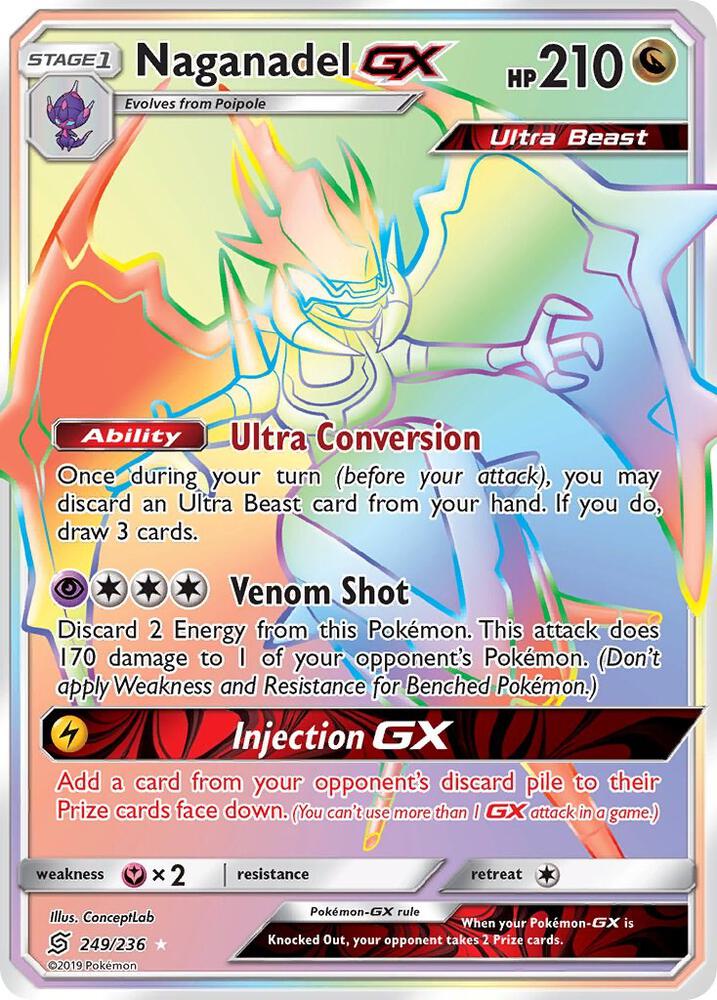 Pokemon Naganadel GX 249/236 Unified Minds