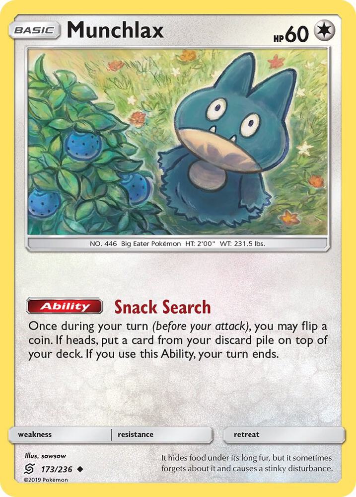 Pokemon Munchlax 173/236 Unified Minds