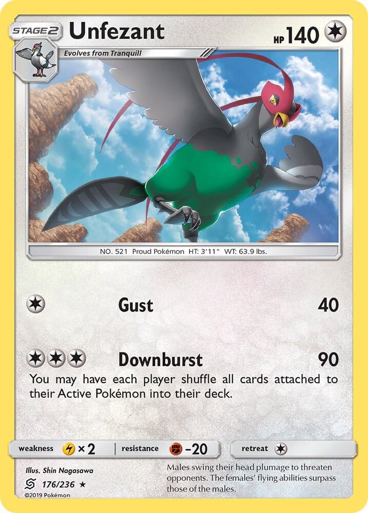 Pokemon Unfezant 176/236 Unified Minds