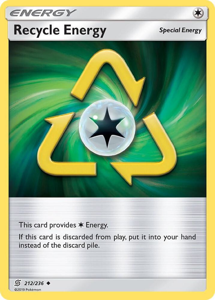 Pokemon Recycle Energy 212/236 Unified Minds