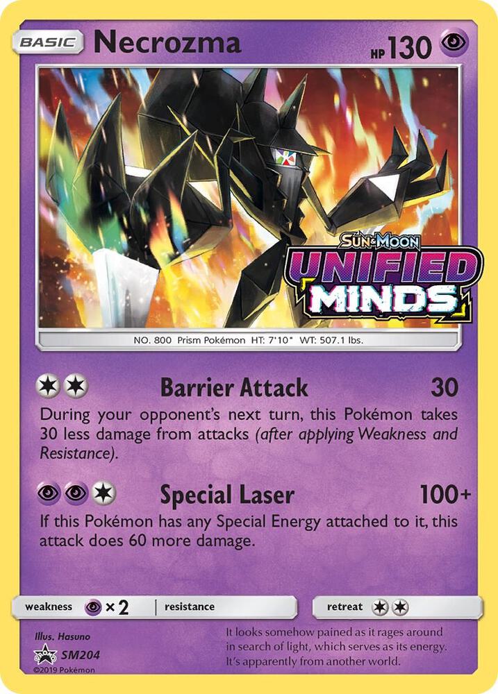 Pokemon Necrozma SM204 SM Black Star Promos