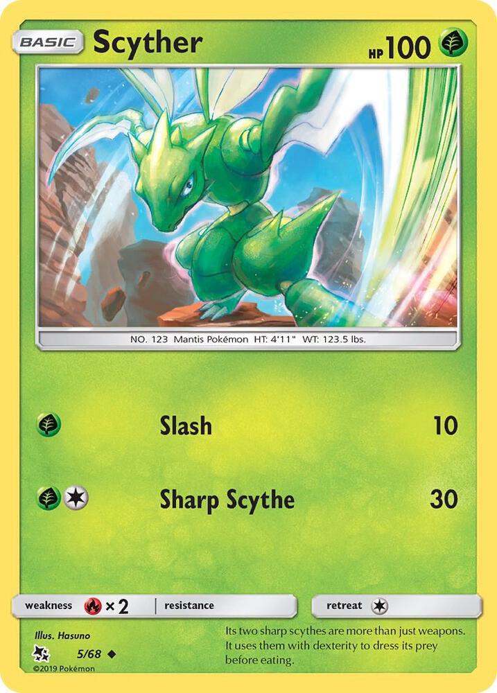 Pokemon Scyther 5/68 Hidden Fates