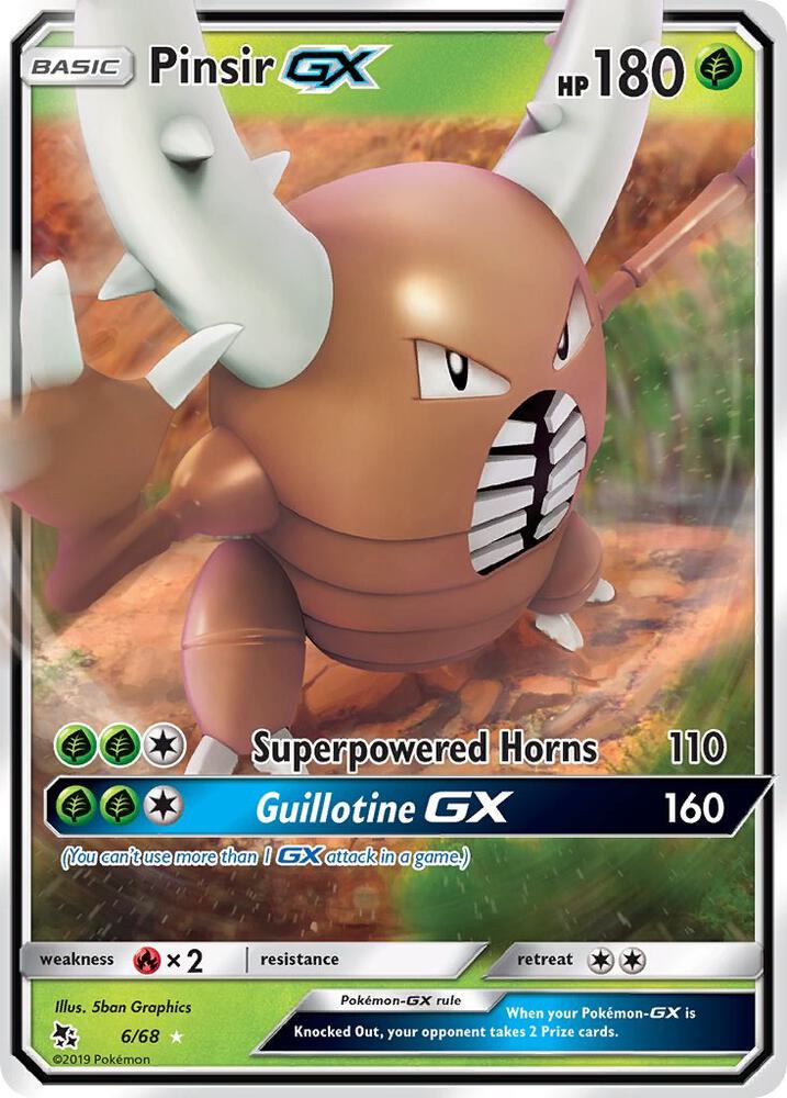 Pokemon Pinsir GX 6/68 Hidden Fates